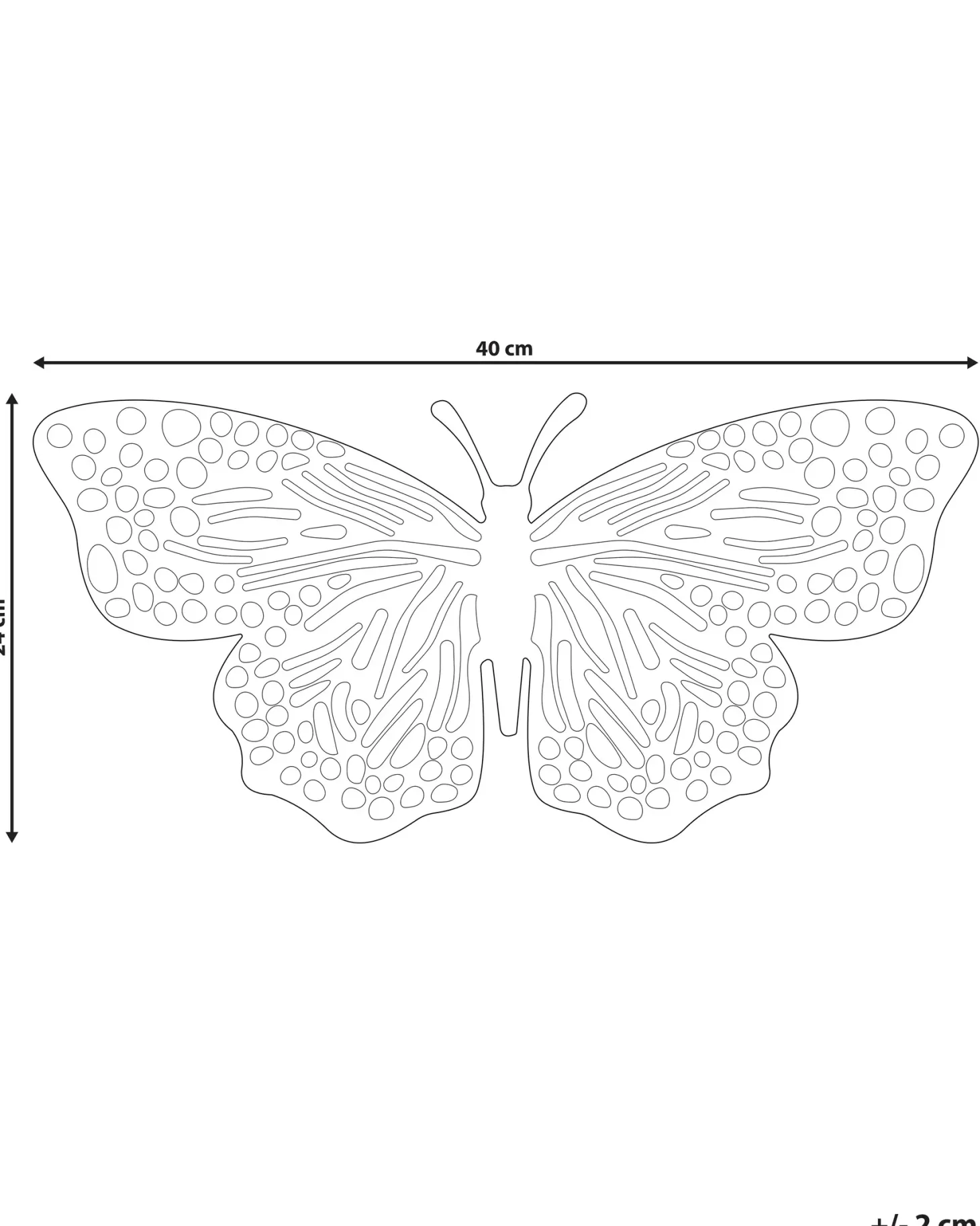 Figurka dekoracyjna Motyl MADIUN Metal Złoty