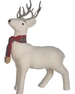 Figurka dekoracyjna MUSTOLA Renifer 48 cm Biały