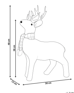 Figurka dekoracyjna MUSTOLA Renifer 48 cm Biały
