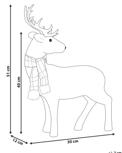 Figurka dekoracyjna MUSTOLA Renifer 51 cm Biały