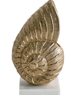 Figurka dekoracyjna Muszla TULJE Metal Złoty