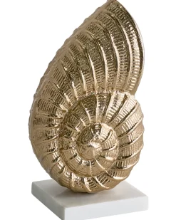Figurka dekoracyjna Muszla TULJE Metal Złoty