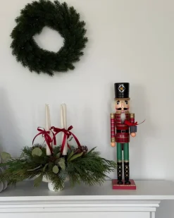 Figurka dekoracyjna RODSJON Dziadek do orzechów 50 cm Czerwony