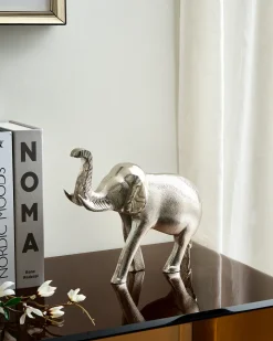 Figurka dekoracyjna Słoń MIOGOST Metal Srebrny