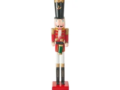 Figurka dekoracyjna SVARTAN Dziadek do orzechów 90 cm Czerwony