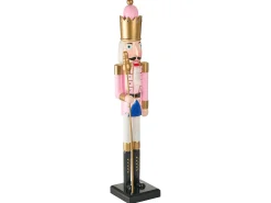 Figurka dekoracyjna TROSAAN Dziadek do orzechów 90 cm Różowy