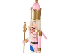 Figurka dekoracyjna TROSAAN Dziadek do orzechów 90 cm Różowy