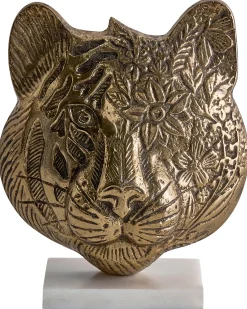 Figurka dekoracyjna Tygrys BROVA Metal Złoty