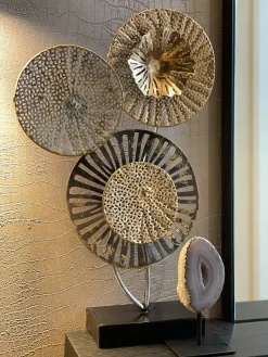 Figurka dekoracyjna URANIUM Metal Srebrny