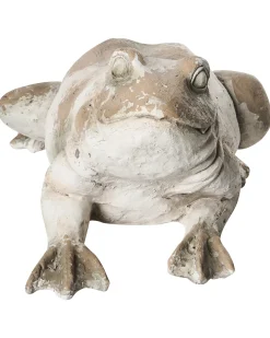 Figurka ogrodowa CARAPELLE Żaba Beżowy