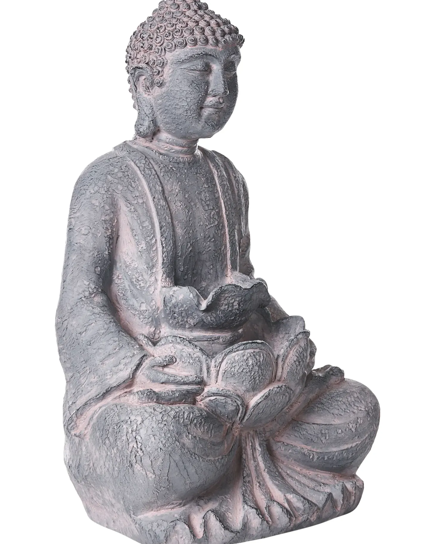 Fontanna ogrodowa LED URLANTE Budda Szary