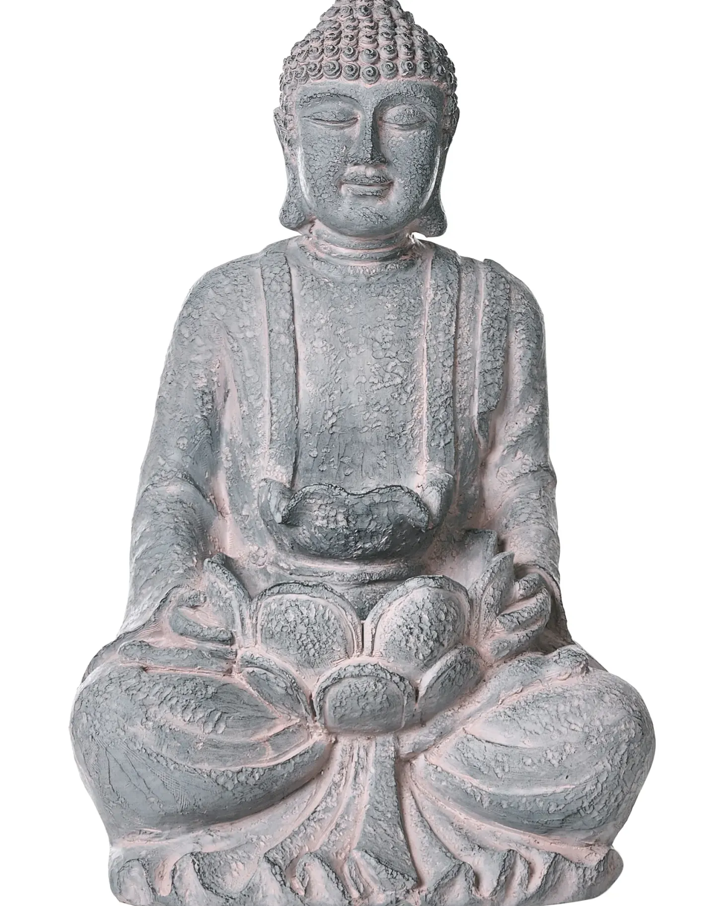 Fontanna ogrodowa LED URLANTE Budda Szary
