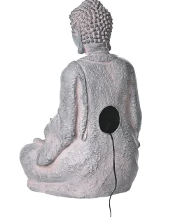 Fontanna ogrodowa LED URLANTE Budda Szary