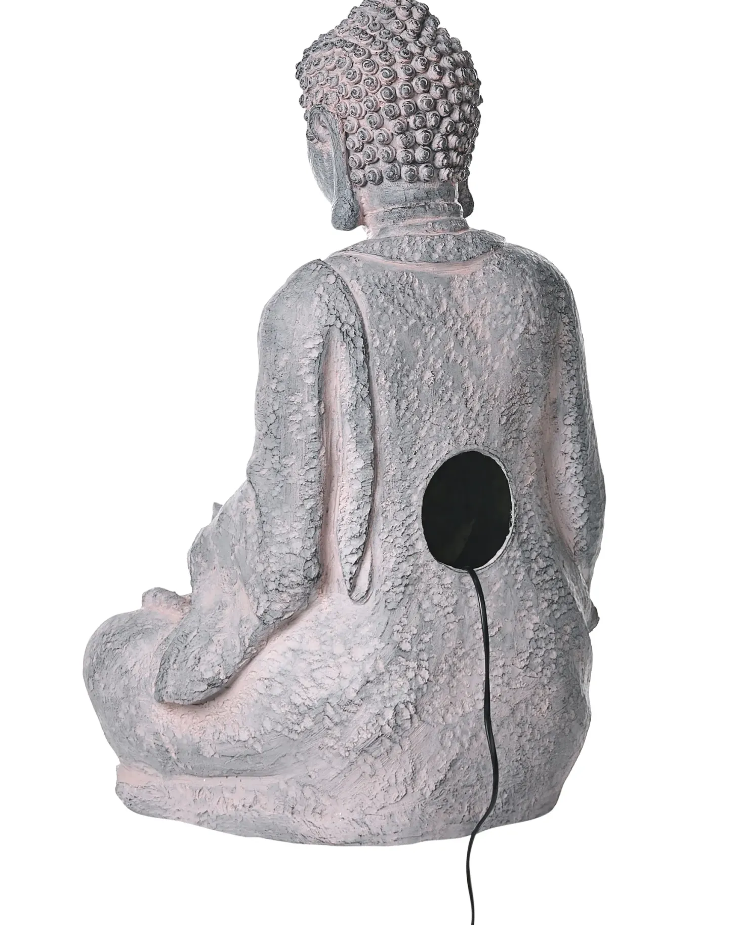 Fontanna ogrodowa LED URLANTE Budda Szary