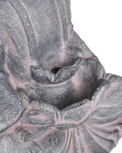 Fontanna ogrodowa LED URLANTE Budda Szary