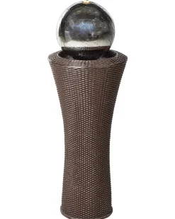Fontanna ogrodowa LED ZENYATTA Brązowy