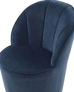 New Fotel ALBY Welur Ciemnoniebieski Wszystkie Fotele|Fotele Tapicerowane