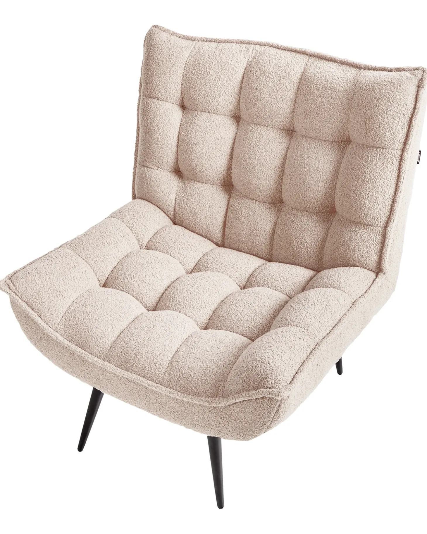 Sale Fotel ALVESTA Boucle Beżowy Wszystkie Fotele|Fotele Tapicerowane