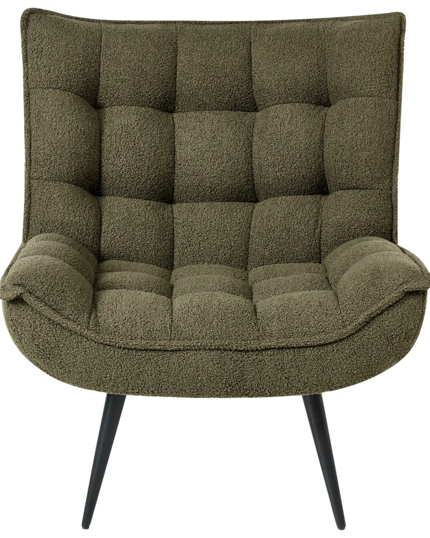 Outlet Fotel ALVESTA Boucle Ciemnozielony Wszystkie Fotele|Fotele Tapicerowane
