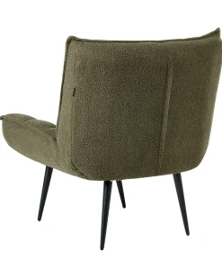 Outlet Fotel ALVESTA Boucle Ciemnozielony Wszystkie Fotele|Fotele Tapicerowane