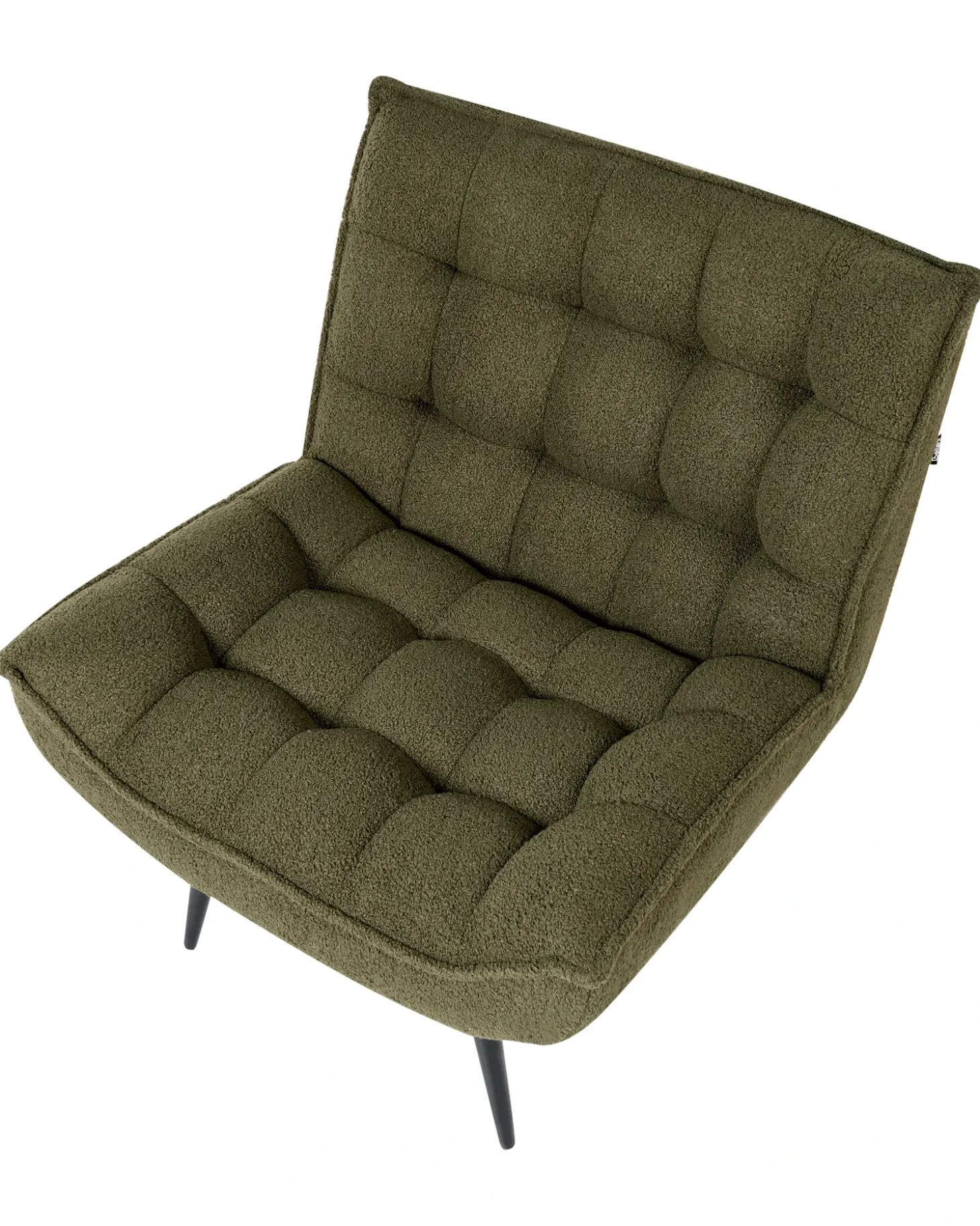 Outlet Fotel ALVESTA Boucle Ciemnozielony Wszystkie Fotele|Fotele Tapicerowane
