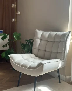 Outlet Fotel ALVESTA Jasnobeżowy Wszystkie Fotele|Fotele Tapicerowane