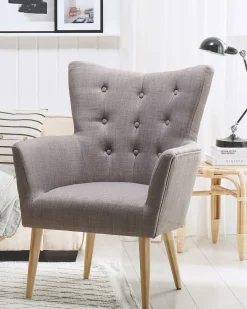 Discount Fotel ANGEN Jasnoszary Wszystkie Fotele|Fotele Tapicerowane