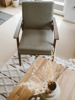 Outlet Fotel ASNES Szary Wszystkie Fotele|Fotele Tapicerowane
