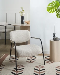 Clearance Fotel AUSVIKA Jasnobeżowy Wszystkie Fotele|Fotele Tapicerowane