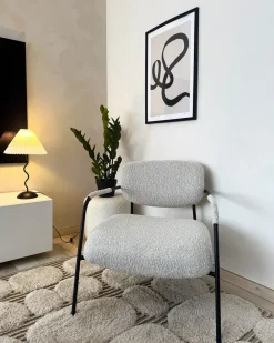 Clearance Fotel AUSVIKA Jasnobeżowy Wszystkie Fotele|Fotele Tapicerowane