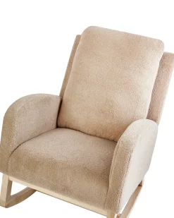 Discount Fotel bujany ALSTA Boucle Beżowy Wszystkie Fotele|Fotele Bujane
