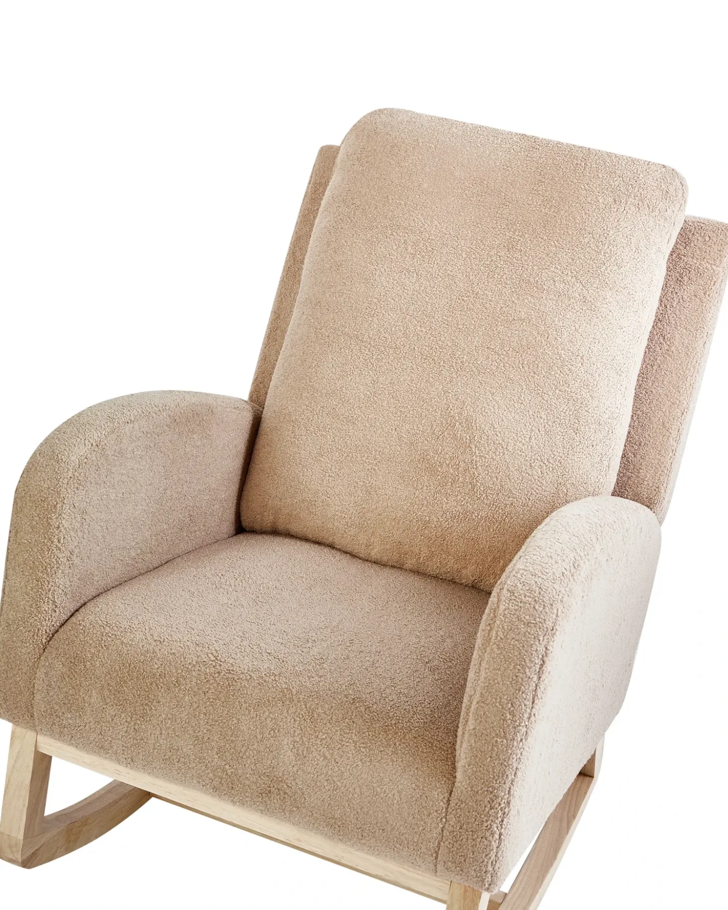 Discount Fotel bujany ALSTA Boucle Beżowy Wszystkie Fotele|Fotele Bujane