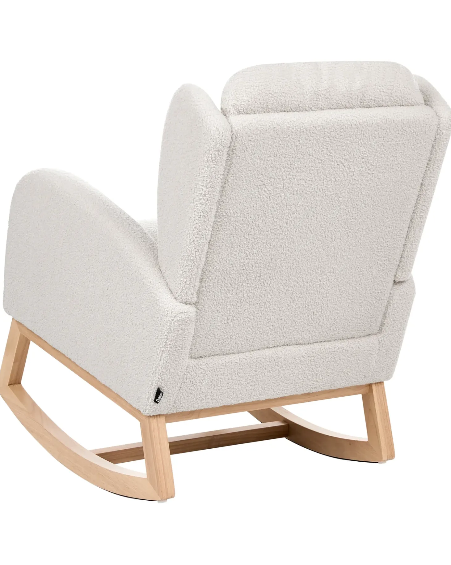 Sale Fotel bujany HASLEV Z wysuwanym podnóżkiem Boucle Złamana biel Fotele Tapicerowane|Wszystkie Fotele