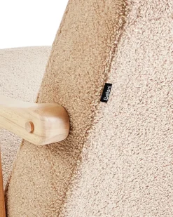 Hot LEKNES Boucle Beżowy Wszystkie Fotele|Fotele Bujane