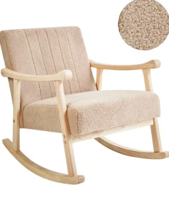Hot LEKNES Boucle Beżowy Wszystkie Fotele|Fotele Bujane