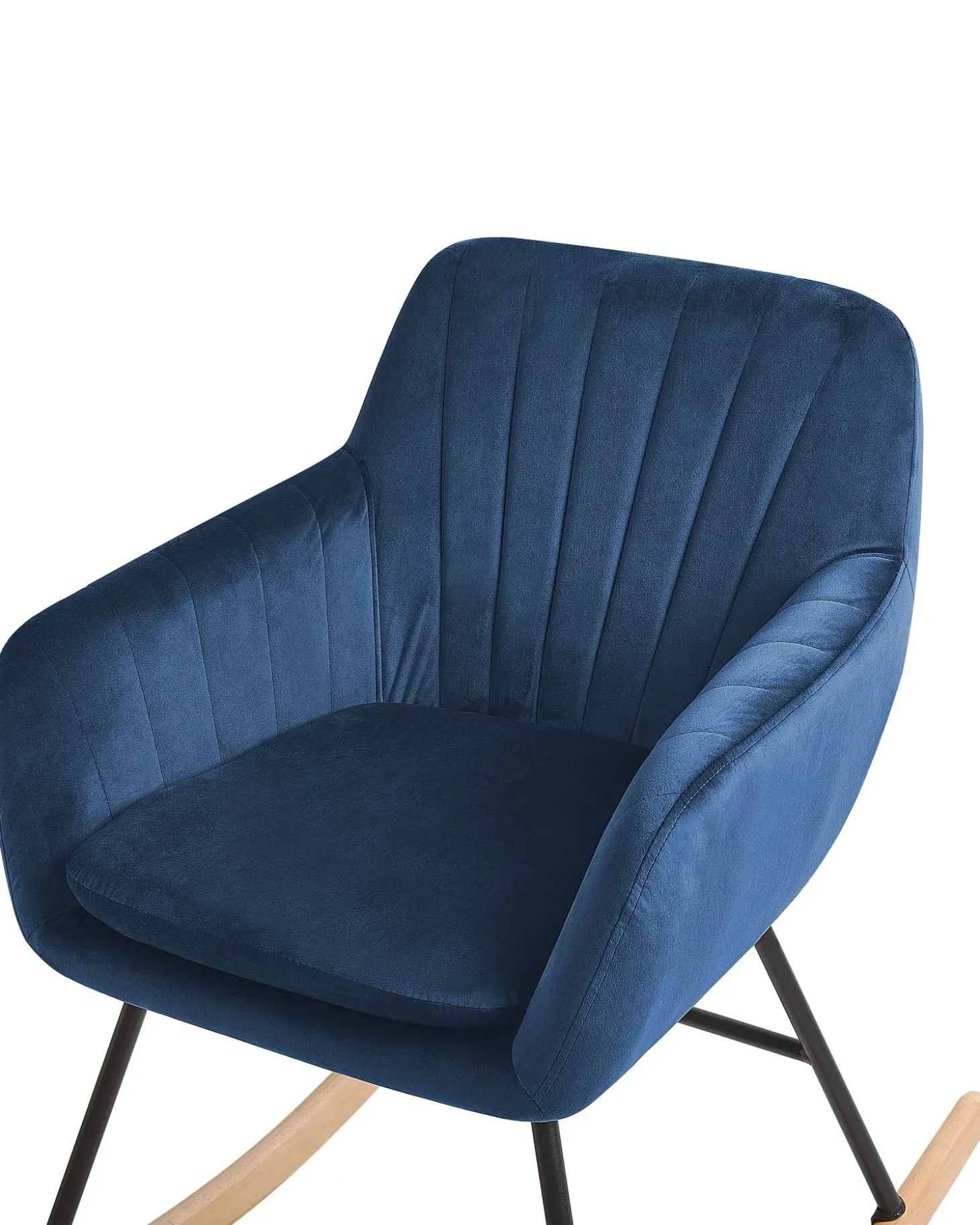 Sale Fotel bujany LIARUM Welur Granatowy Fotele Tapicerowane|Wszystkie Fotele