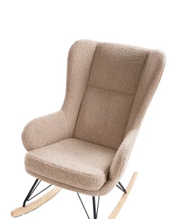 Best Fotel bujany LUOMA Boucle Beżowy Wszystkie Fotele|Fotele Bujane