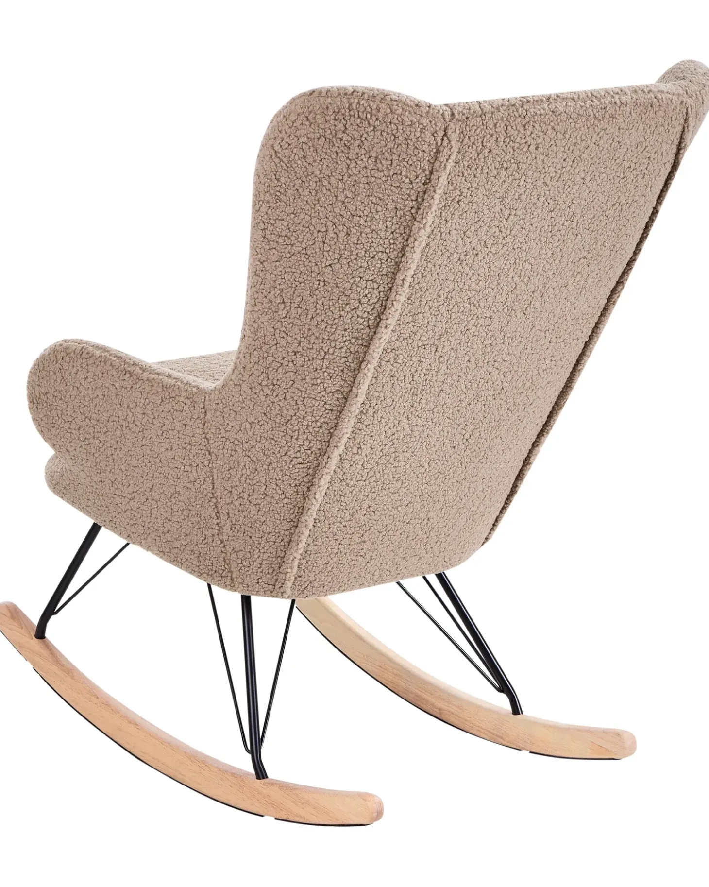 Best Fotel bujany LUOMA Boucle Beżowy Wszystkie Fotele|Fotele Bujane