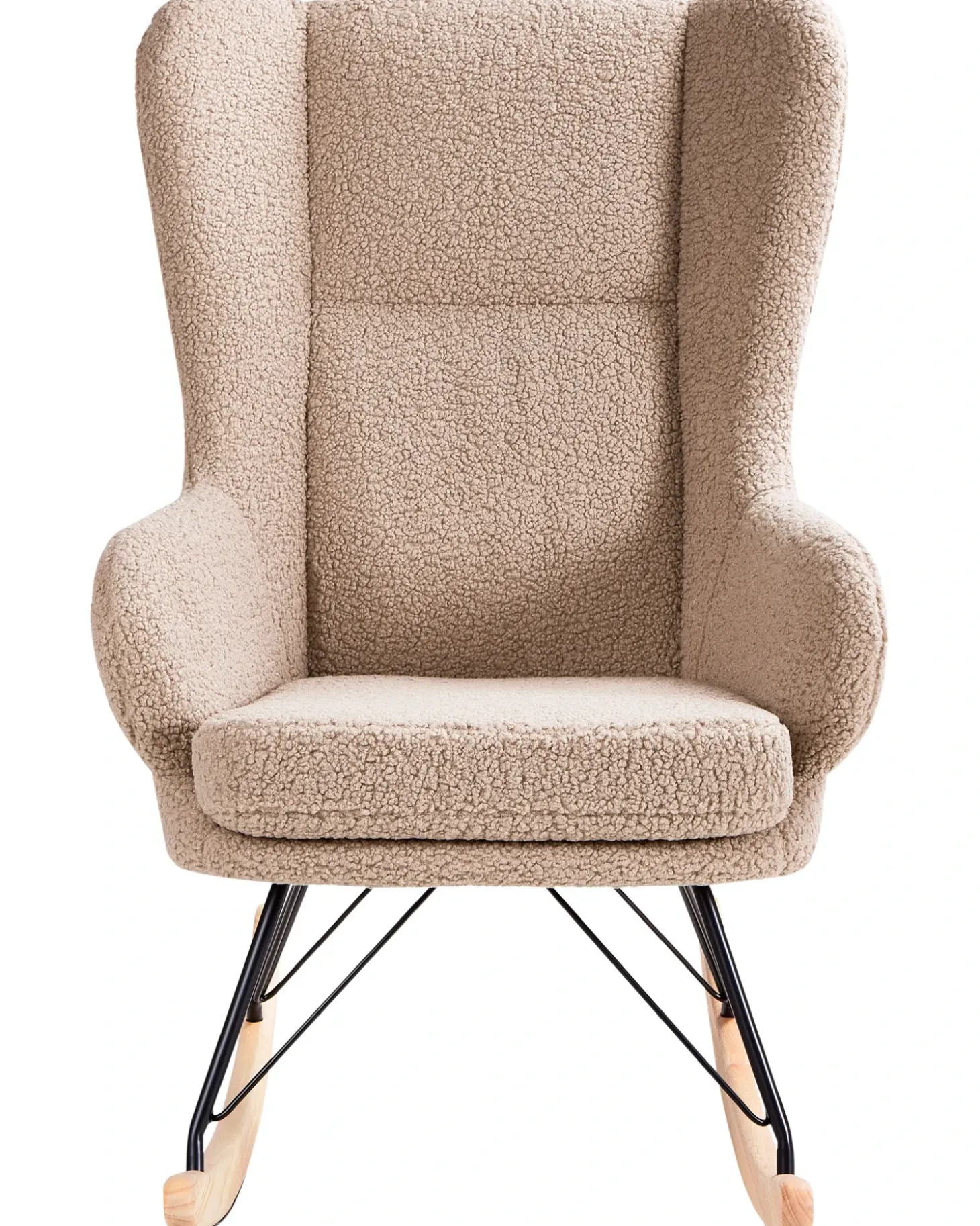 Best Fotel bujany LUOMA Boucle Beżowy Wszystkie Fotele|Fotele Bujane