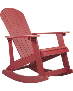 Fotel bujany ogrodowy ADIRONDACK Czerwony