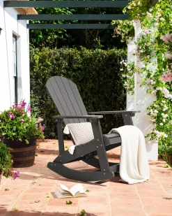 Fotel bujany ogrodowy ADIRONDACK Ciemnoszary