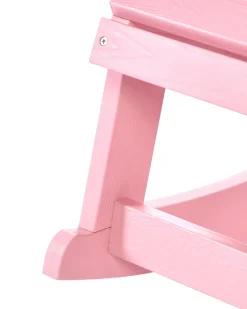 Fotel bujany ogrodowy dla dzieci ADIRONDACK Pastelowy róż