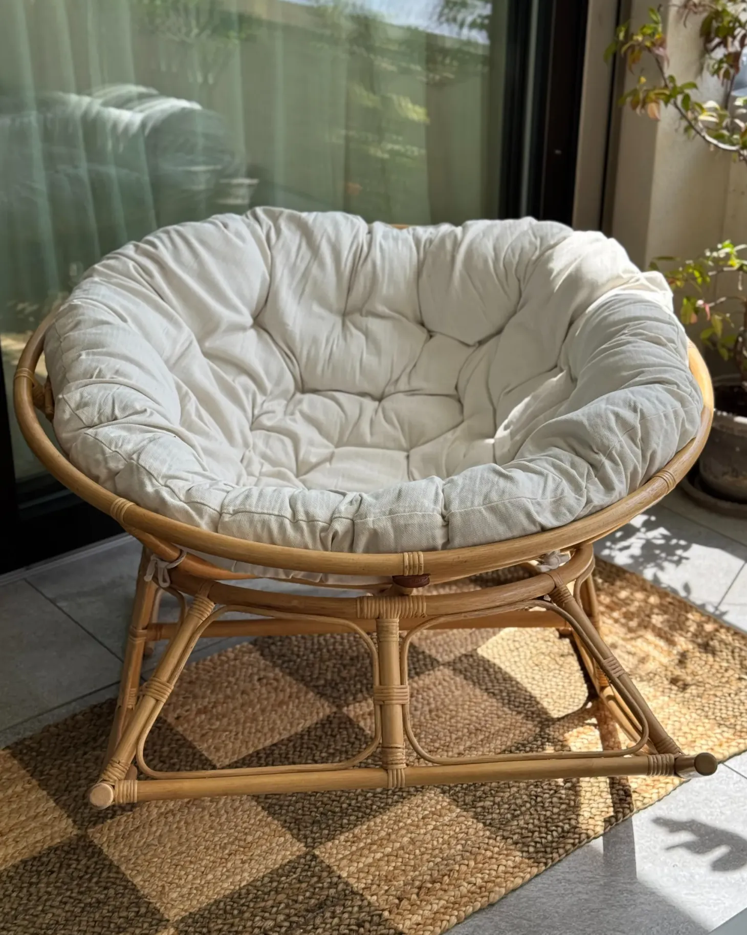 Fotel bujany ORVIETO Rattan Naturalny