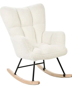 Best OULU Boucle Biały Wszystkie Fotele|Fotele Bujane