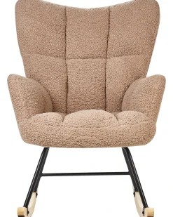 Hot Fotel bujany OULU Boucle Piaskowy Wszystkie Fotele|Fotele Bujane