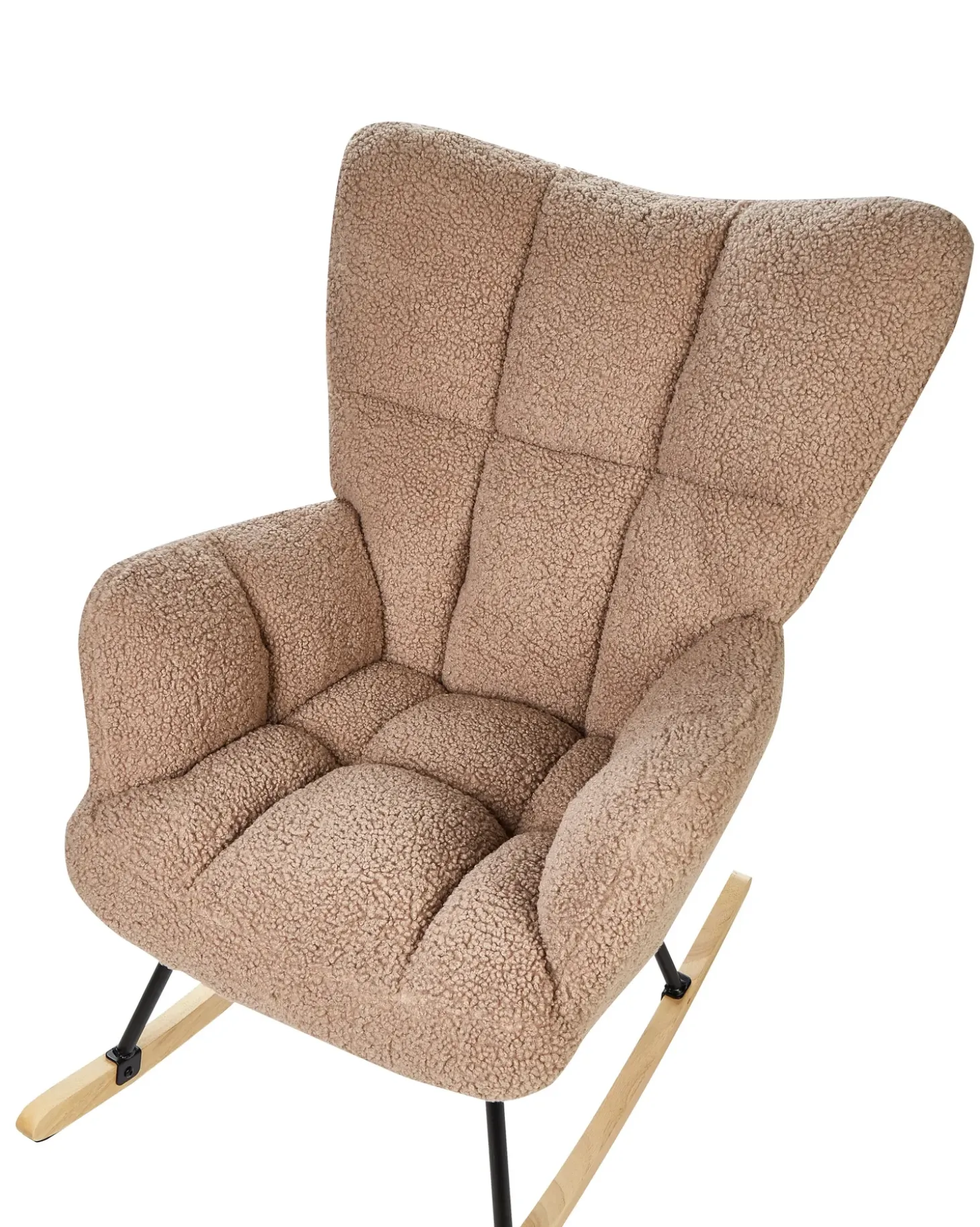 Hot Fotel bujany OULU Boucle Piaskowy Wszystkie Fotele|Fotele Bujane