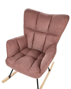 Discount Fotel bujany OULU Różowy Wszystkie Fotele|Fotele Bujane