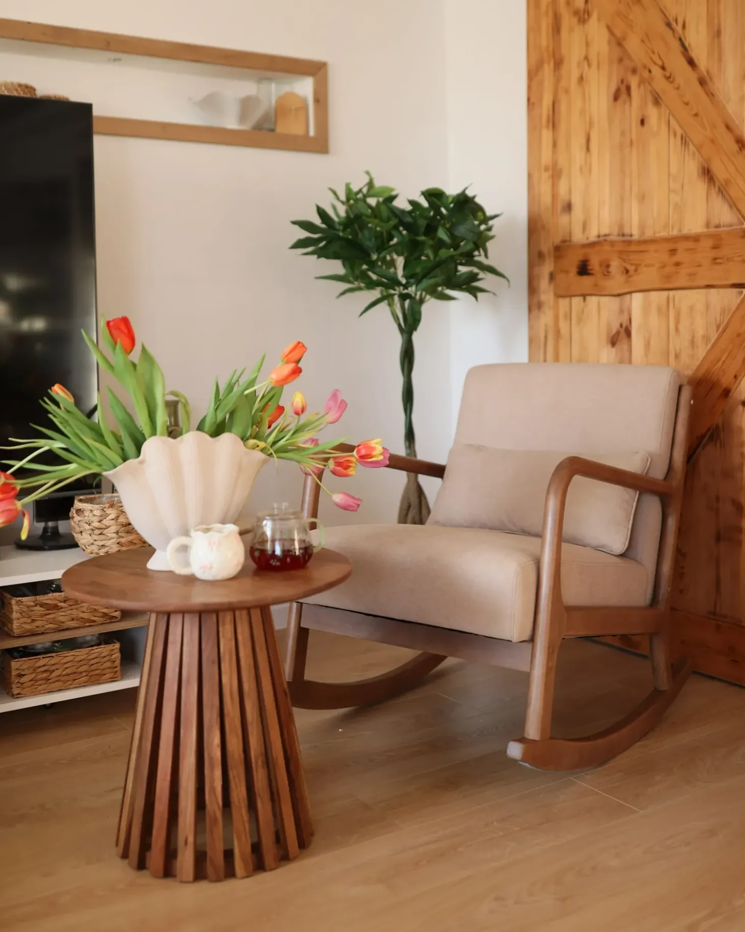 Discount SKOVDE Beżowy Wszystkie Fotele|Fotele Bujane
