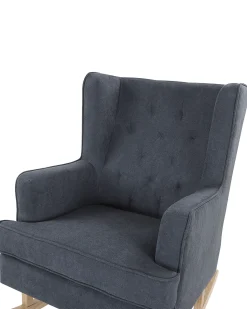 New Fotel bujany TRONDHEIM Ciemnoszary Wszystkie Fotele|Fotele Bujane