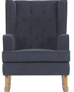 New Fotel bujany TRONDHEIM Ciemnoszary Wszystkie Fotele|Fotele Bujane